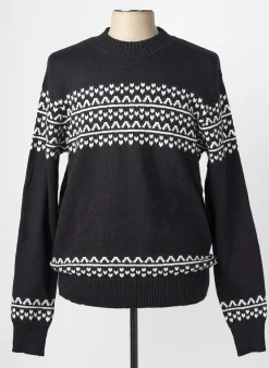 Pull Lee Cooper Noir Manches Longues