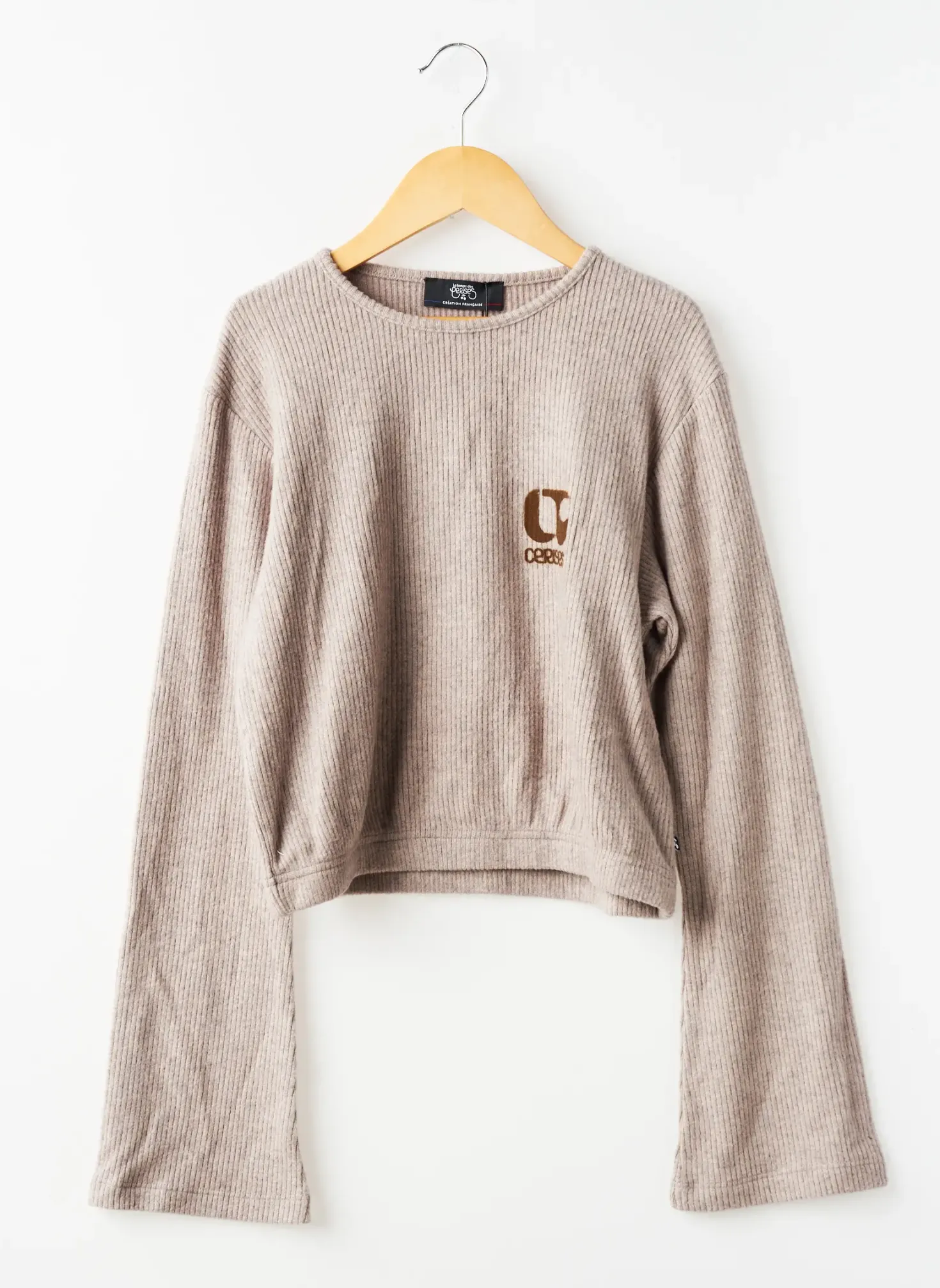 Pull Le Temps Des Cerises Beige Manches Longues