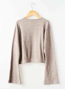 Pull Le Temps Des Cerises Beige Manches Longues