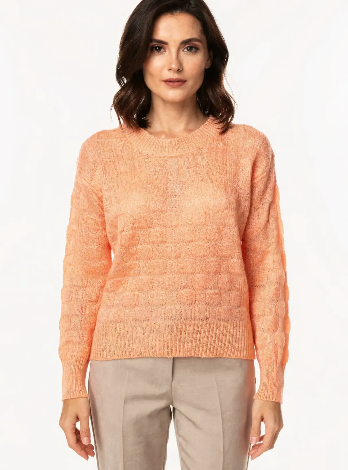 Pull Lola Espeleta Orange Manches Longues