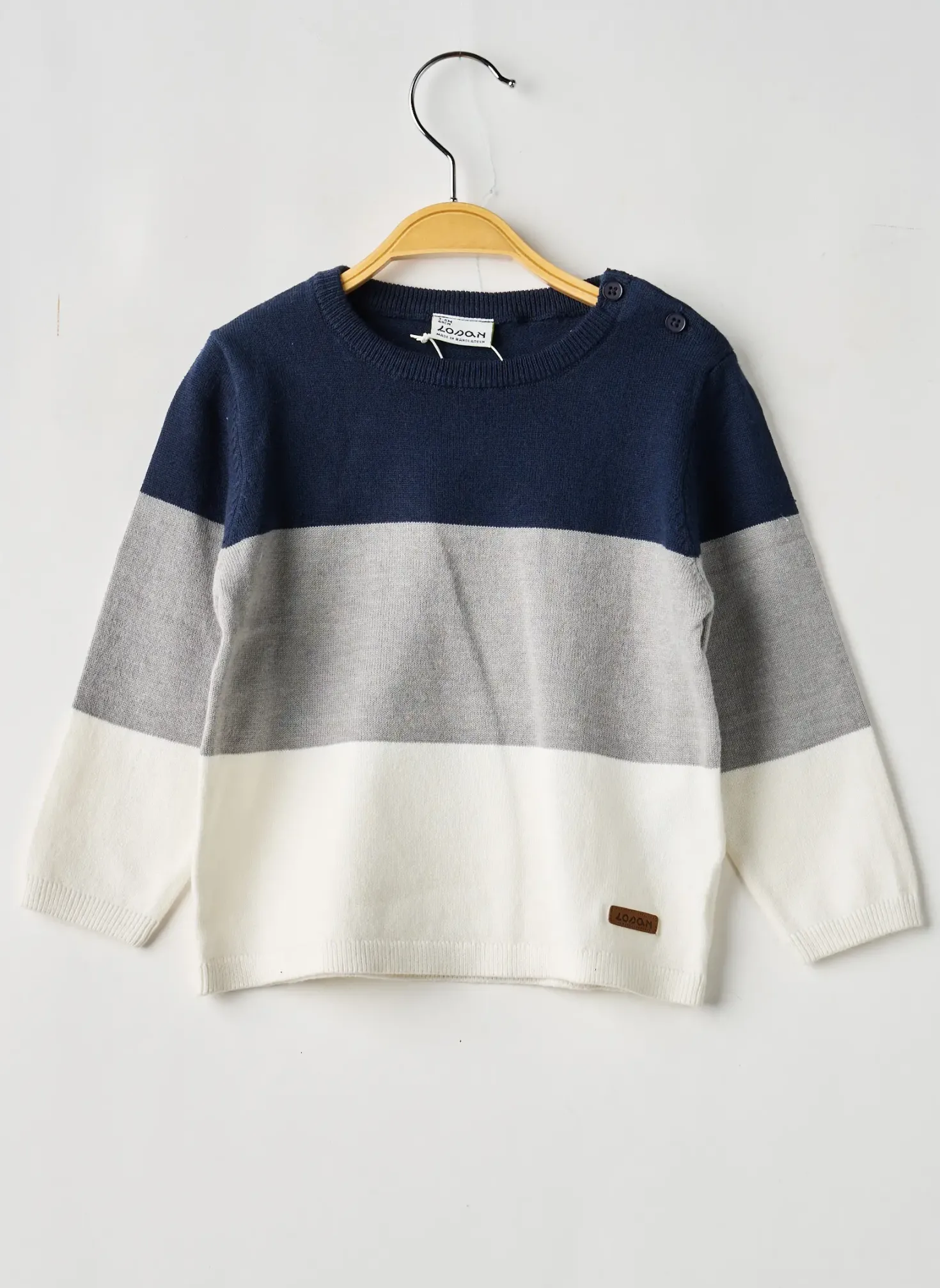 Pull Losan Bleu Manches Longues