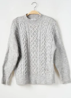 Pull Mango Gris Manches Longues