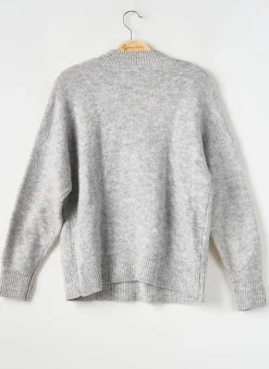 Pull Mango Gris Manches Longues