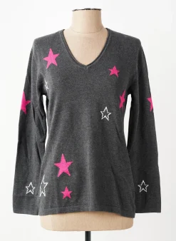 Pull Marble Gris Manches Longues