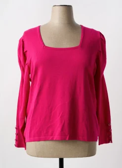Pull Marble Rose Manches Longues