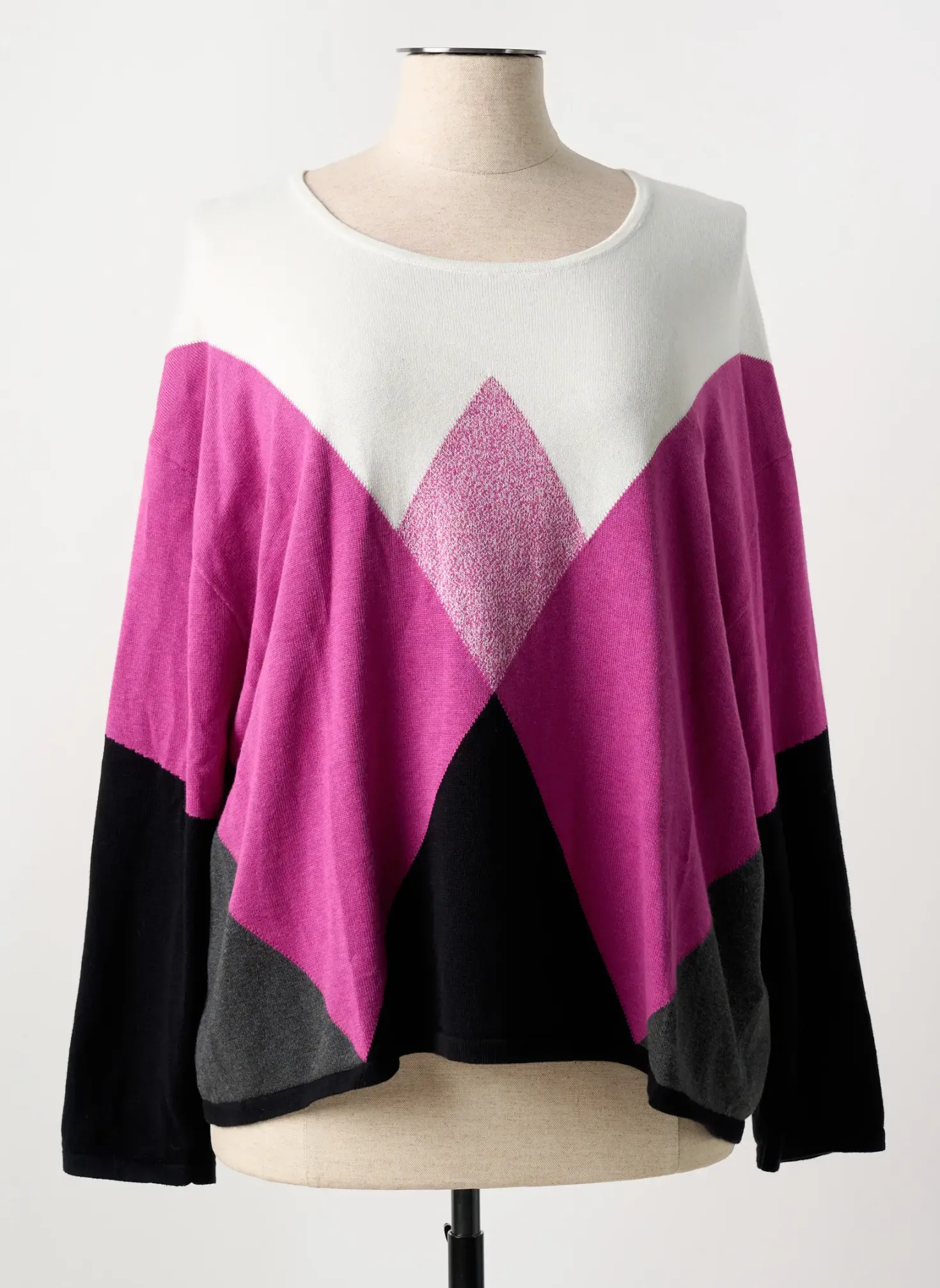 Pull Marble Violet Manches Longues