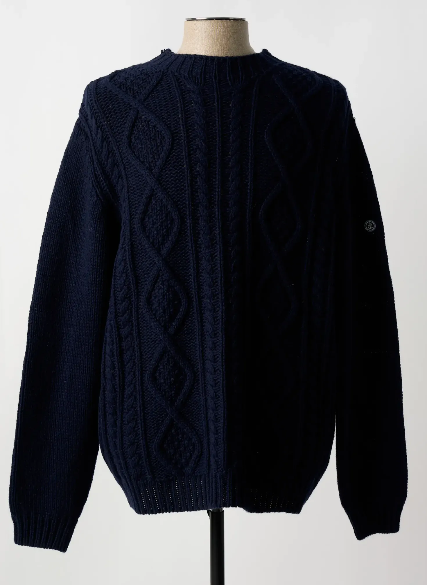 Pull Mat De Misaine Bleu Manches Longues