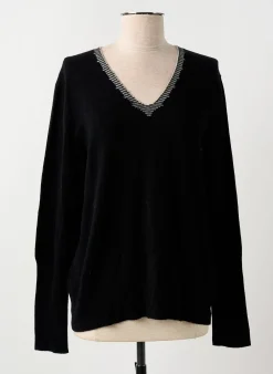 Pull Maud & Sacha Noir Manches Longues