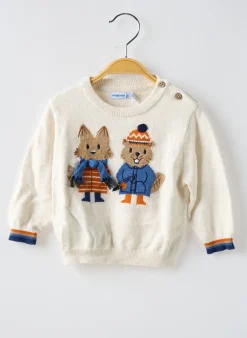 Pull Mayoral Beige Manches Longues