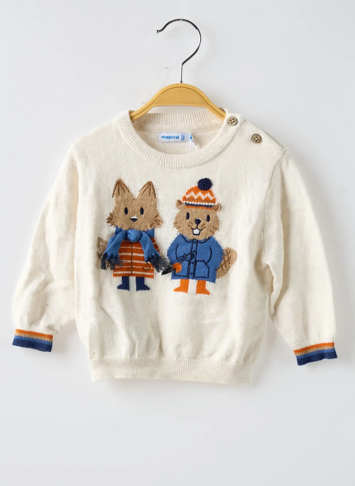 Pull Mayoral Beige Manches Longues