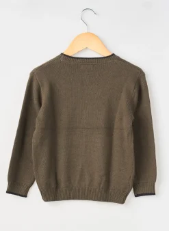 Pull Mayoral Vert Manches Longues