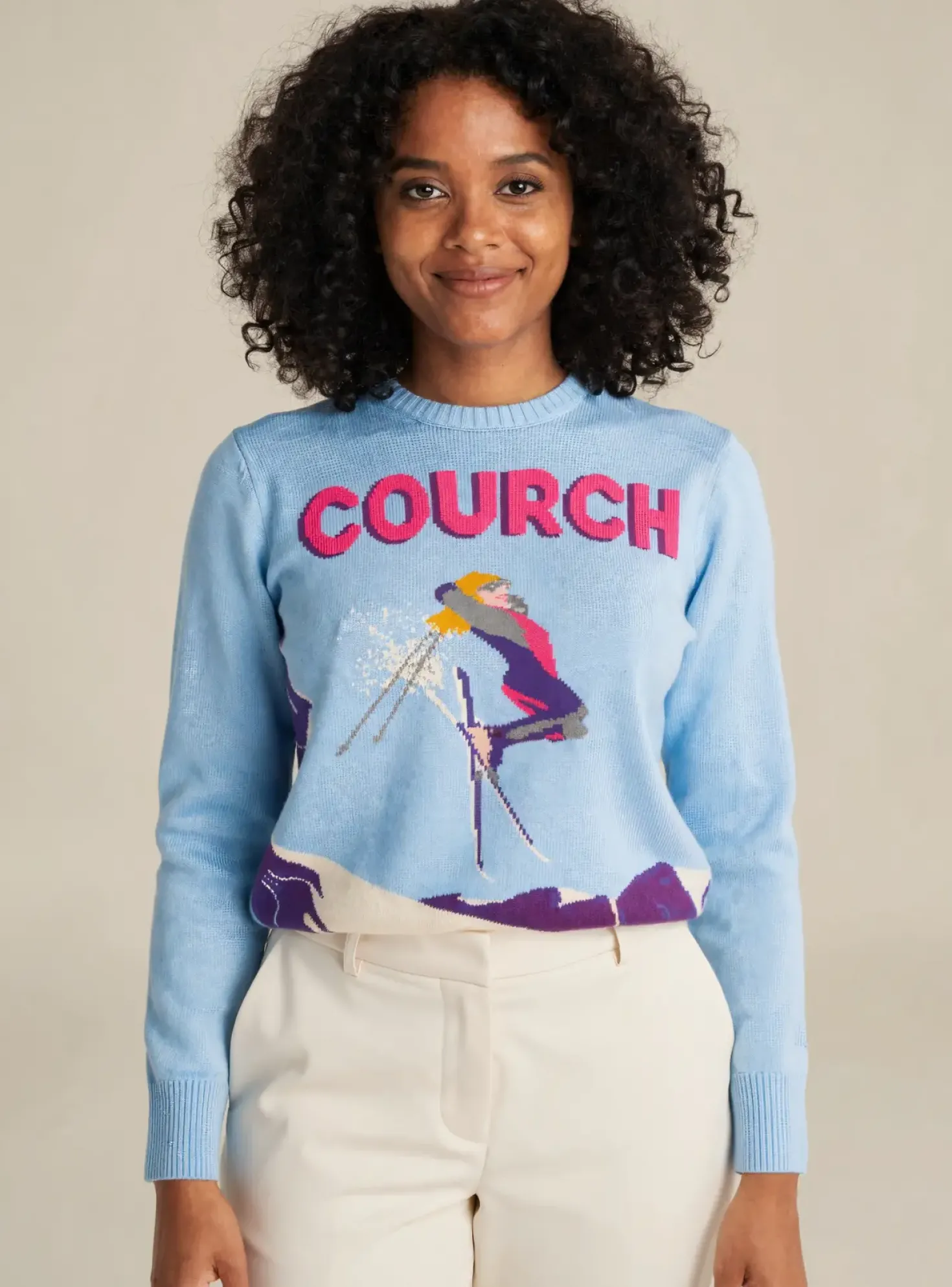 Pull Mc2 Saint Barth Bleu Manches Longues