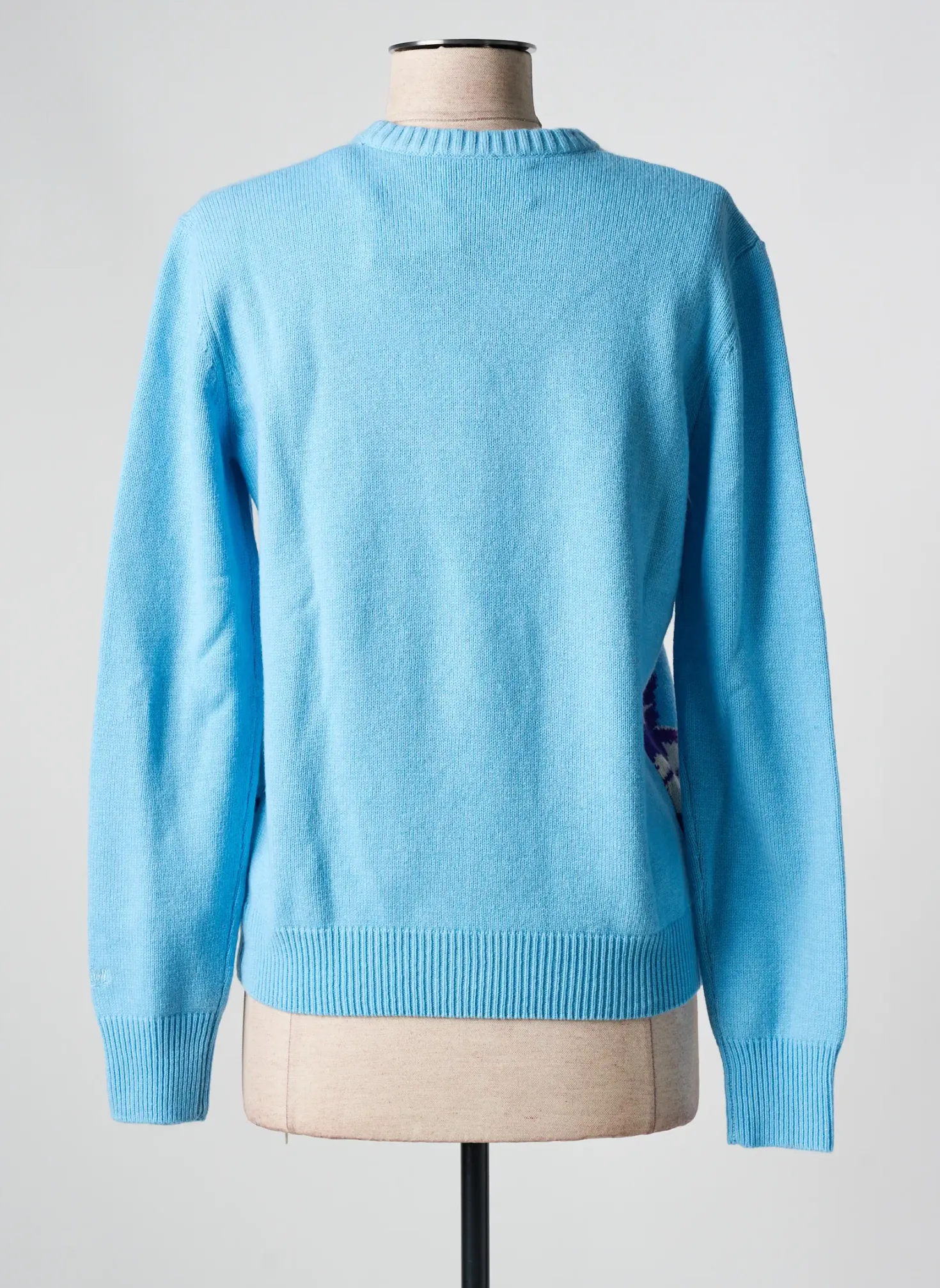 Pull Mc2 Saint Barth Bleu Manches Longues