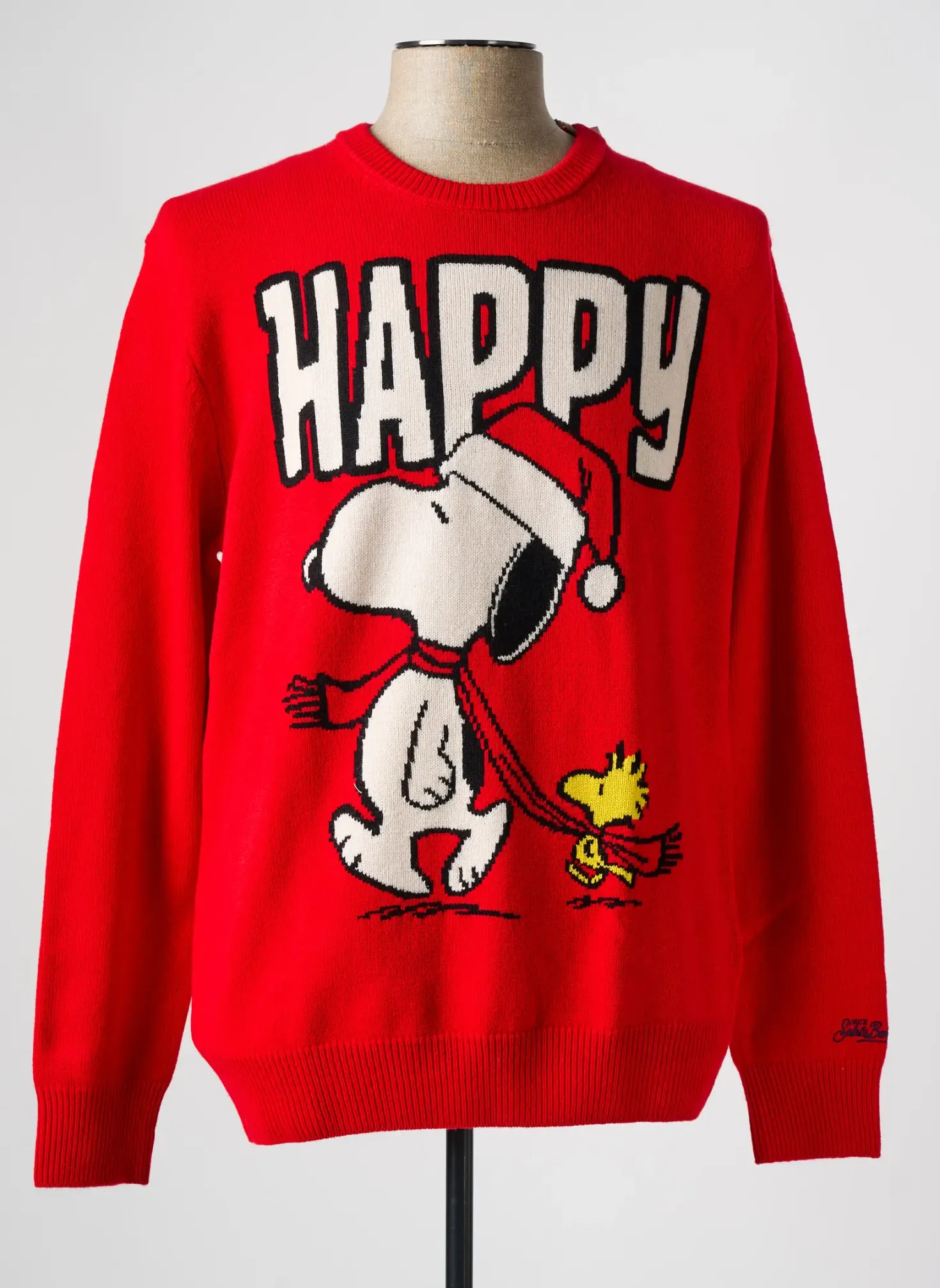 Pull Mc2 Saint Barth Rouge Manches Longues