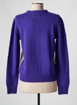 Pull Mc2 Saint Barth Violet Manches Longues