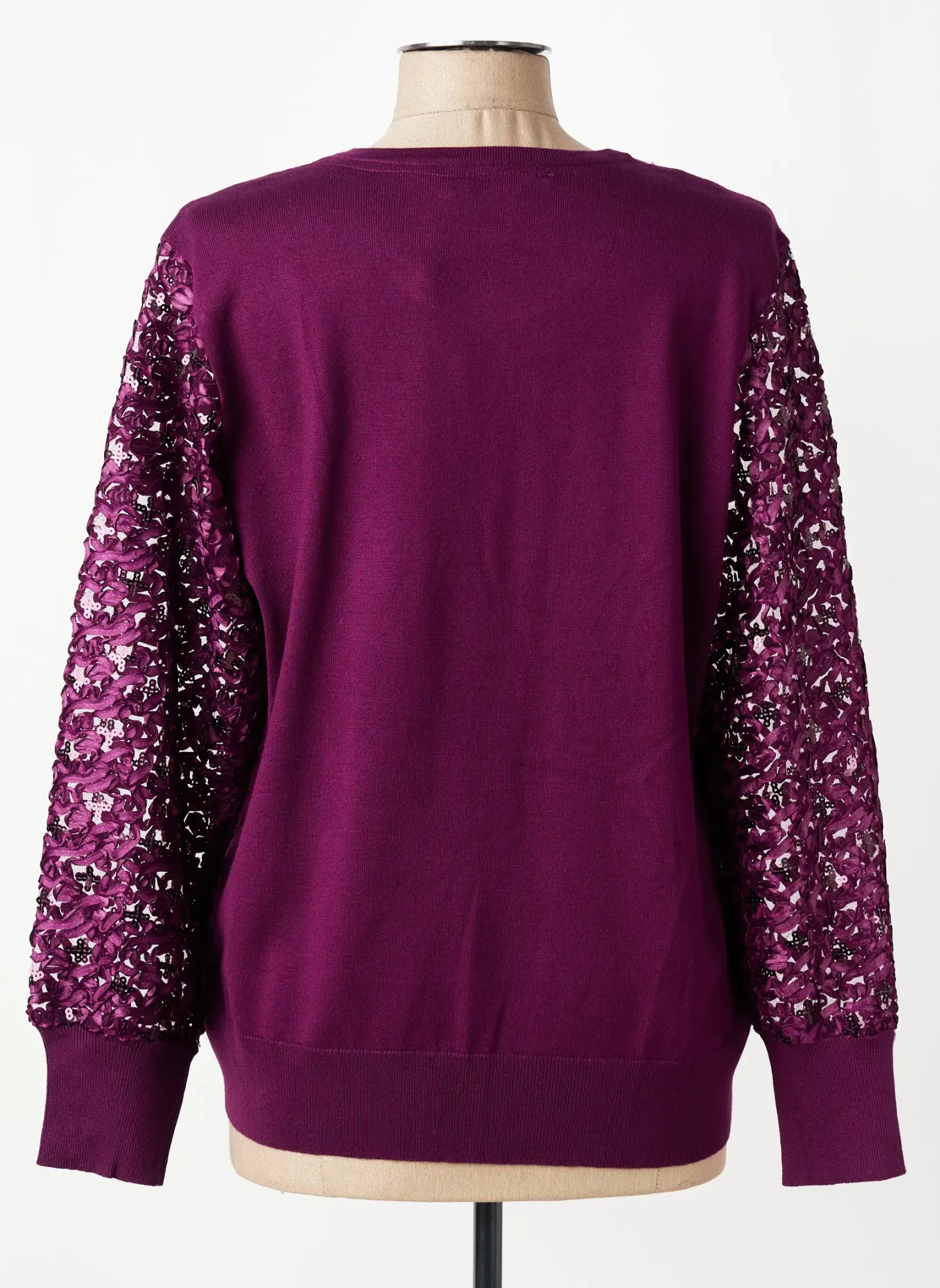 Pull Micha Violet Manches Longues