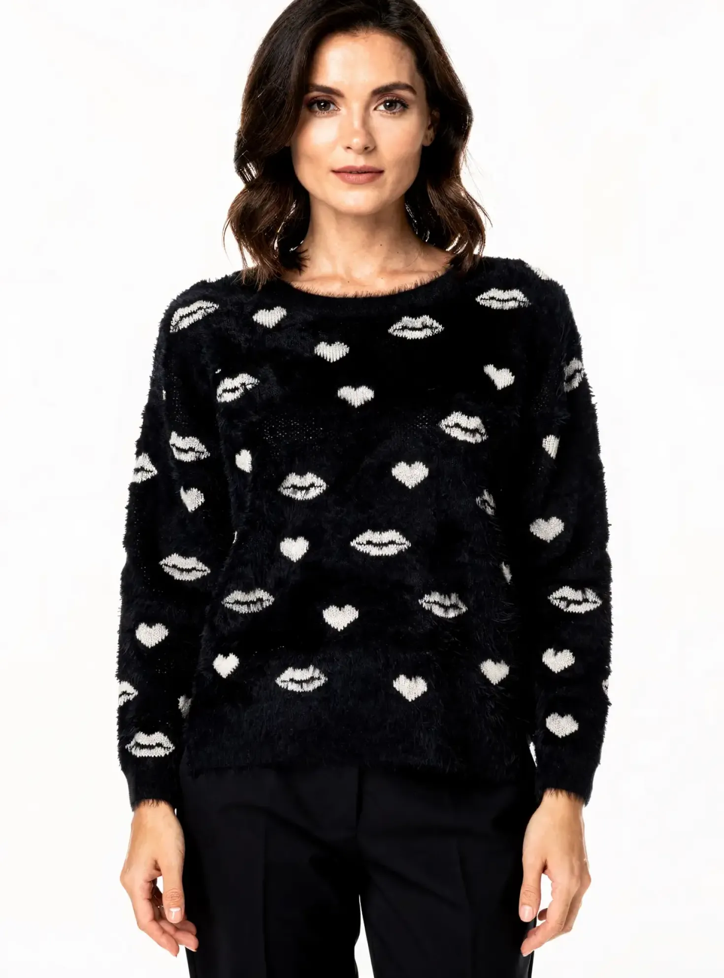 Pull Molly Bracken Noir Manches 3/4