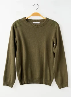 Pull Monoprix Vert Manches Longues
