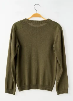 Pull Monoprix Vert Manches Longues
