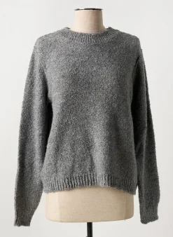 Pull More & More Gris Manches Longues