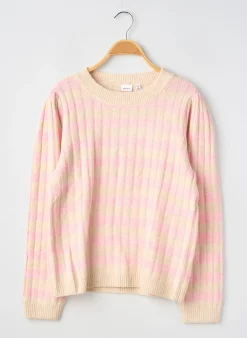 Pull Name It Rose Manches Longues