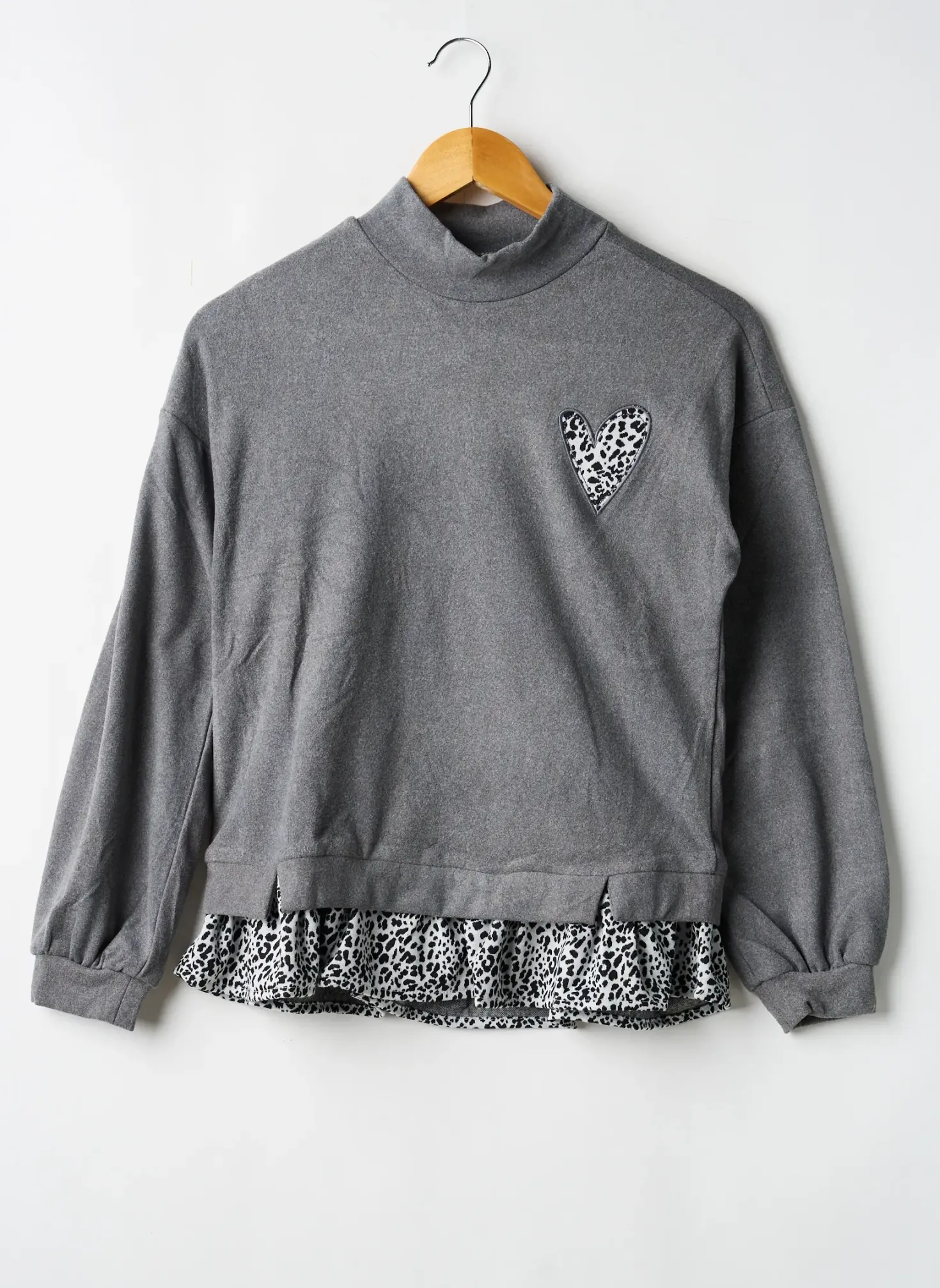 Pull Newness Gris Manches Longues