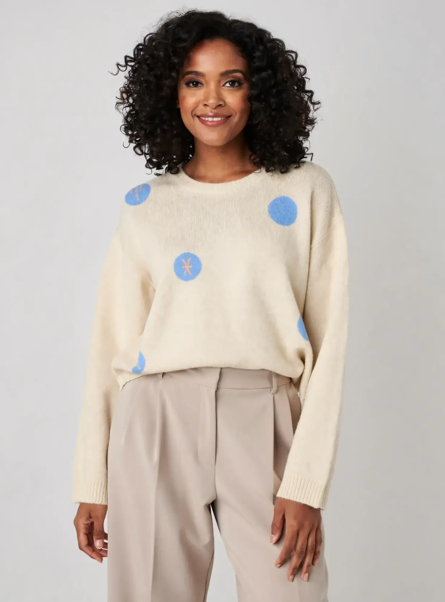 Pull Nice Things Beige Manches Longues