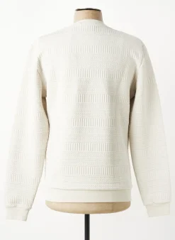 Pull No Excess Blanc Manches Longues