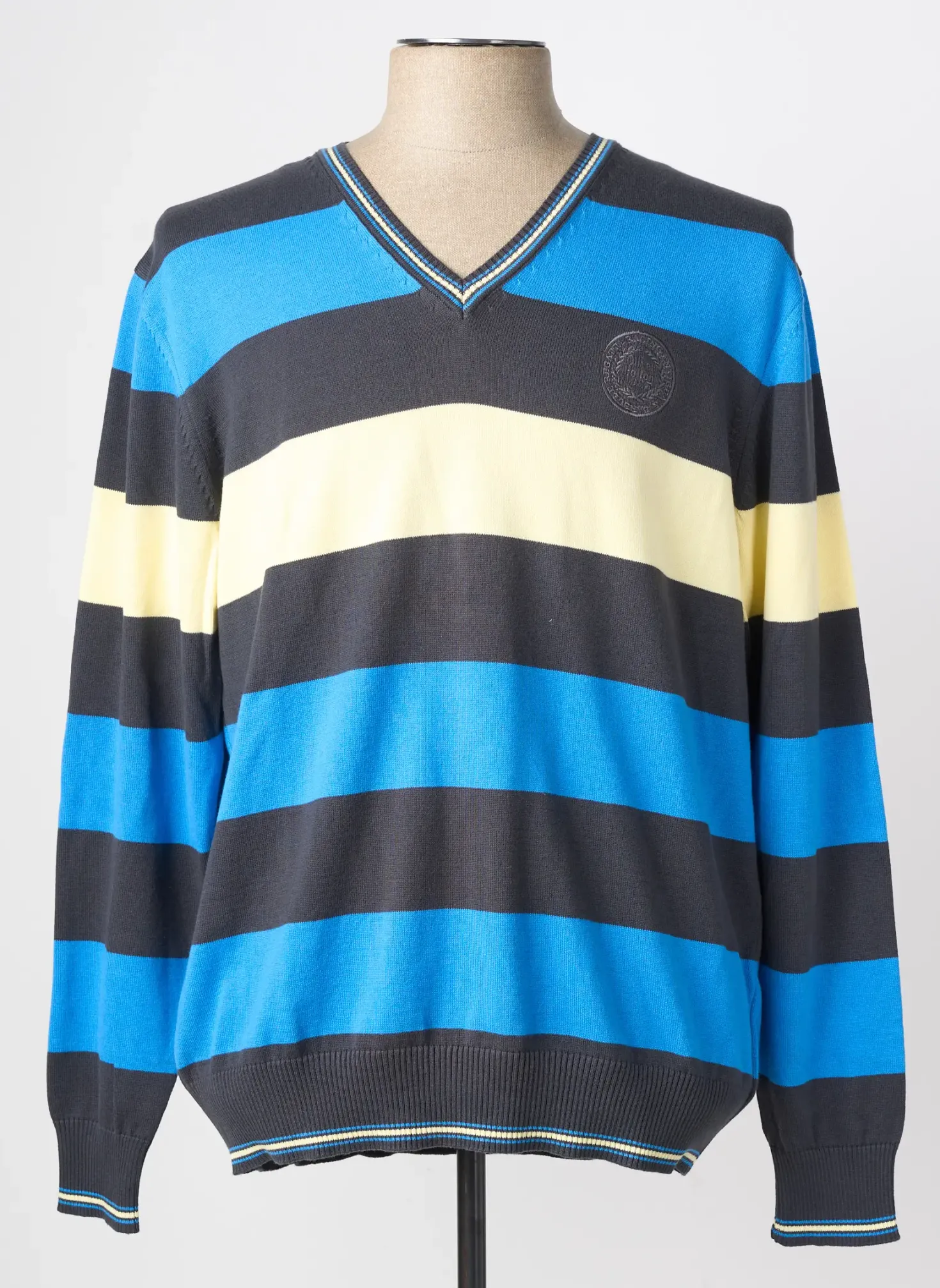 Pull Oliver Holton Bleu Manches Longues