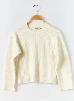 Pull Only Beige Manches Longues