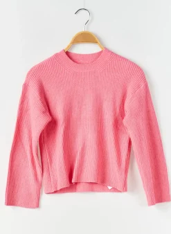 Pull Only Rose Manches Longues