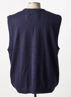 Pull Only&sons Bleu Sans Manche