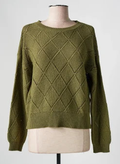 Pull Pako Litto Vert Manches Longues