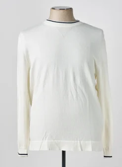 Pull Pepe Jeans Blanc Manches Longues