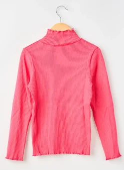 Pull Petit Bateau Rose Manches Longues