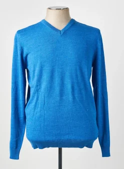 Pull Petrol Industries Bleu Manches Longues