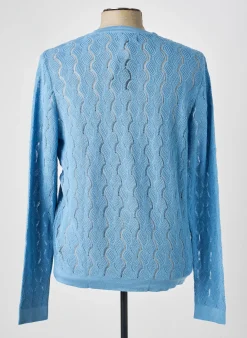 Pull Pierre Talamon Bleu Manches Longues