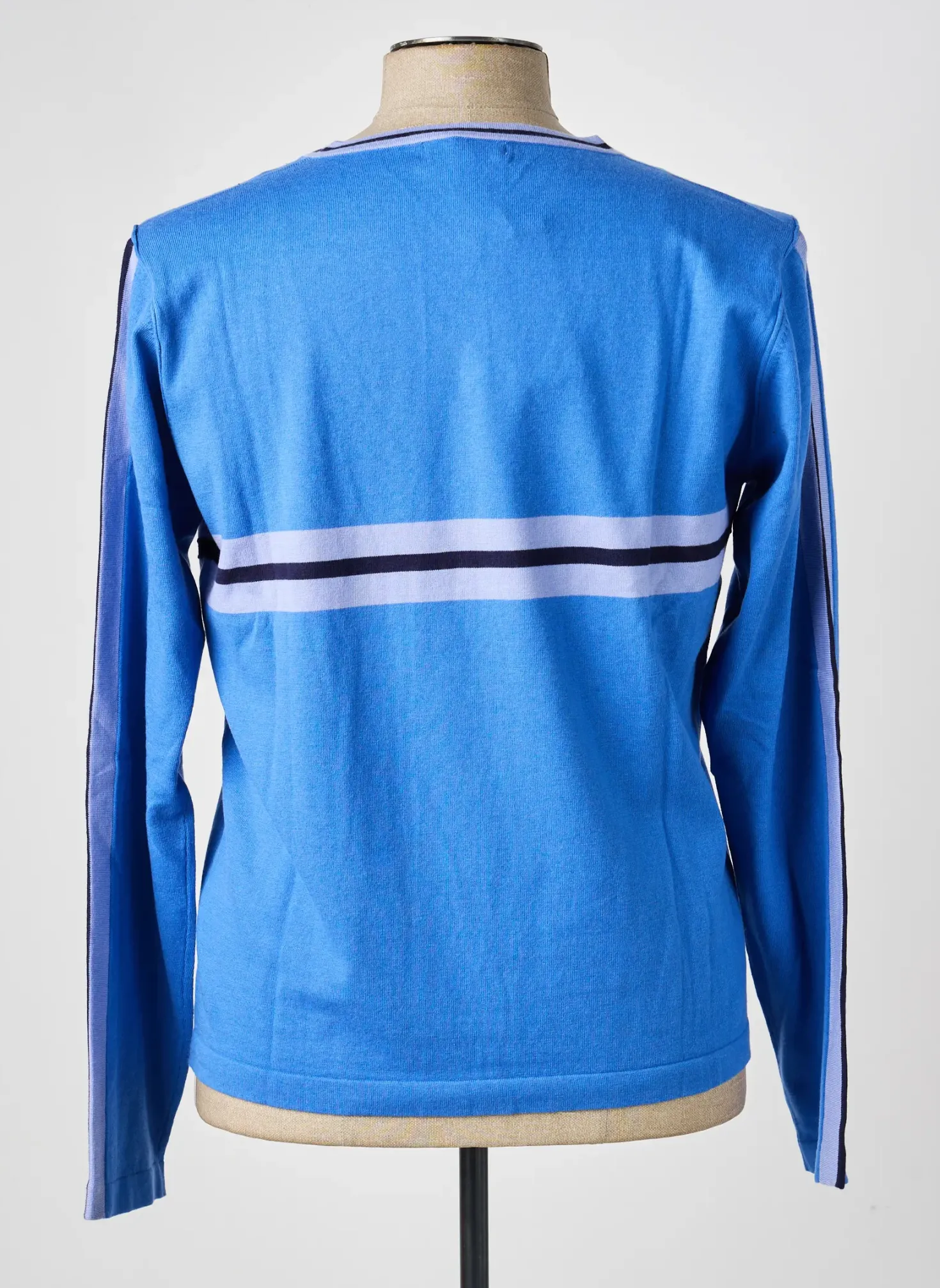 Pull Pierre Talamon Bleu Manches Longues