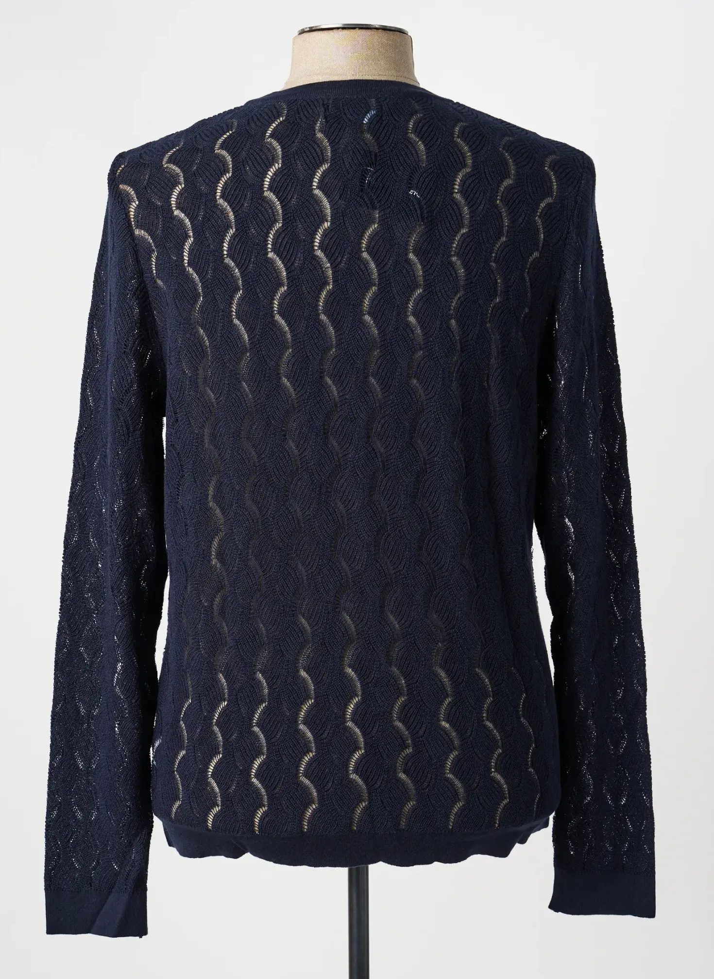 Pull Pierre Talamon Bleu Manches Longues