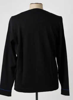 Pull Pierre Talamon Noir Manches Longues