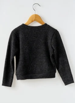 Pull P'tit Môme Gris Manches Longues