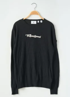 Pull Rossignol Noir Manches Longues
