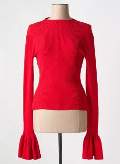 Pull Rotate Rouge Manches Longues