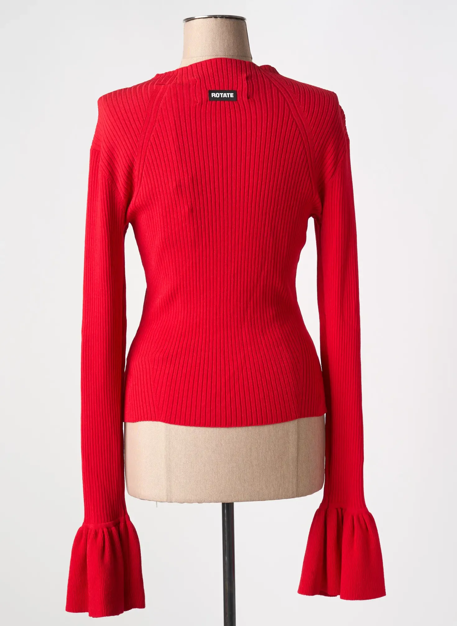 Pull Rotate Rouge Manches Longues