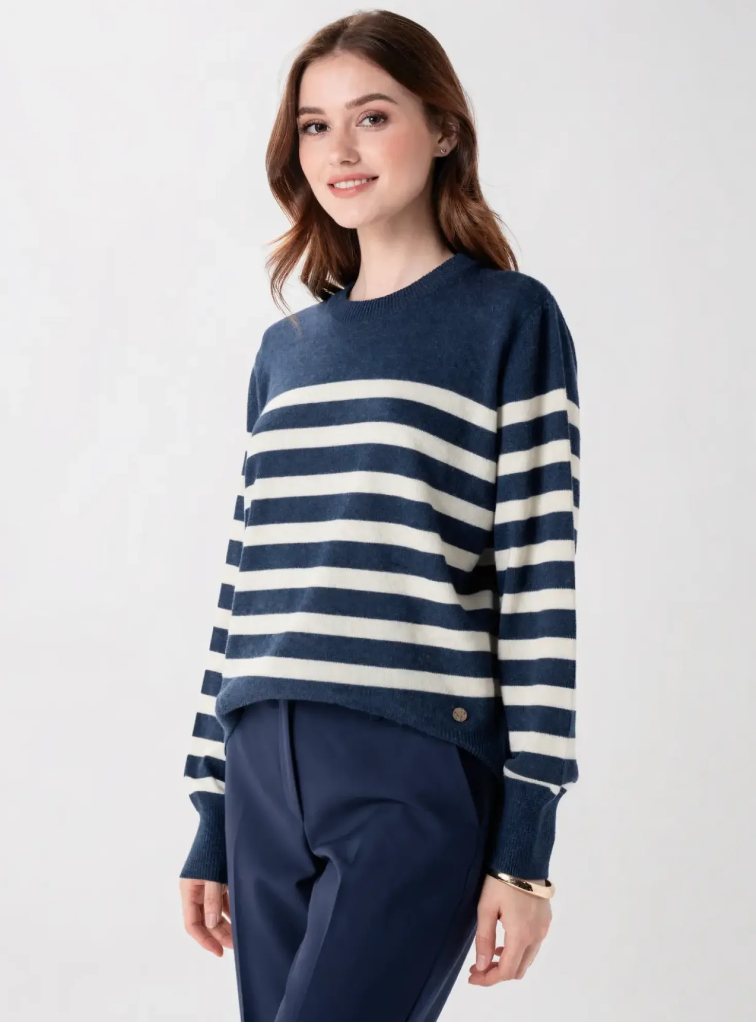 Pull Royal Mer Bleu Manches Longues