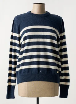 Pull Royal Mer Bleu Manches Longues