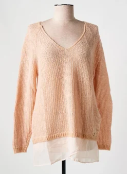 Pull Salsa Rose Manches Longues