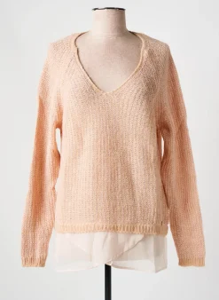 Pull Salsa Rose Manches Longues