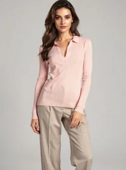 Pull Salsa Rose Manches Longues