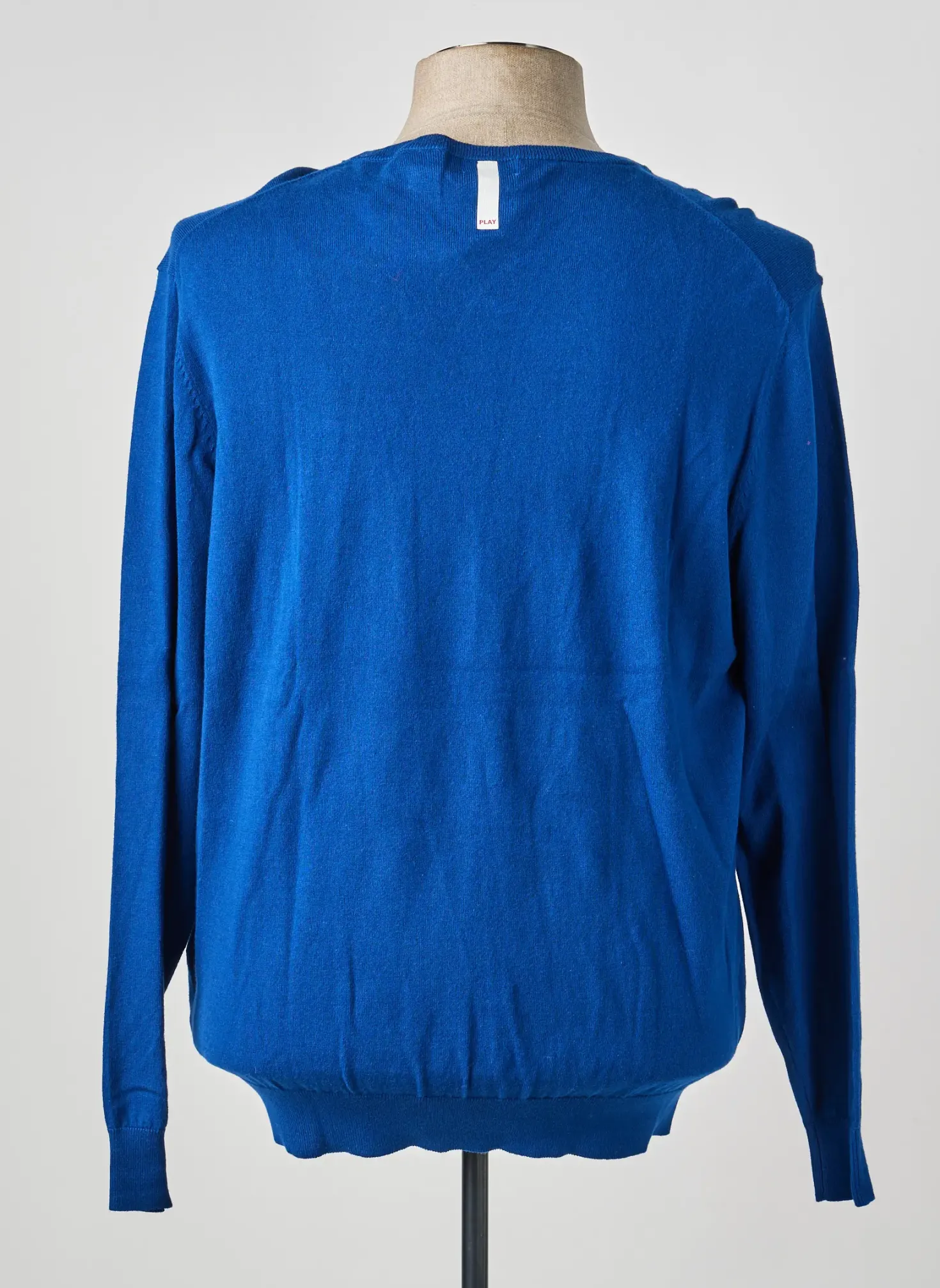 Pull Serge Blanco Bleu Manches Longues